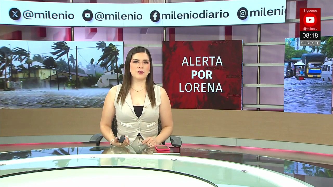 Huracán 'Lorena' causa deslave de tierra en Cabo San Lucas, Baja California