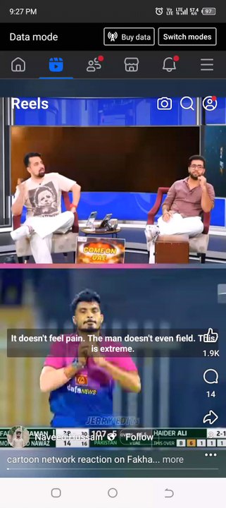 Fakhar Zaman # Lucky Man# Cartoon network # Reaction #