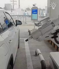 Could this robotic fuel pump be the future of gas stations? 🤯