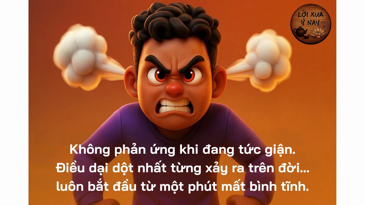 Không phản ứng khi đang tức giận. Điều dại dột nhất từng xảy ra trên đời... luôn bắt đầu từ một phút mất bình tĩnh
