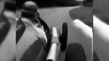 Juan Manuel Fangio en el circuito de Monza