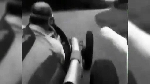 Juan Manuel Fangio en el circuito de Monza