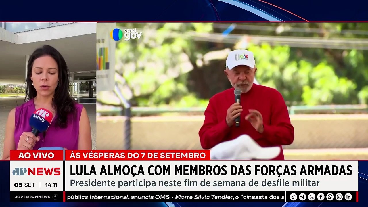 Lula almoça com Forças Armadas em ato de 7 de S...