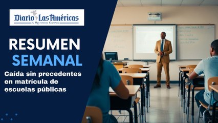 Caída sin precedentes en matrícula de escuelas públicas | Resumen semanal