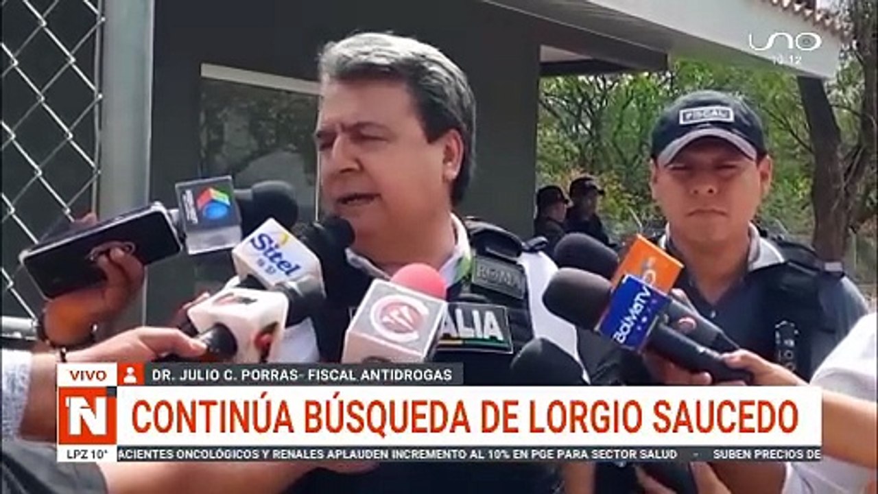 Continúa búsqueda de Lorgio Saucedo