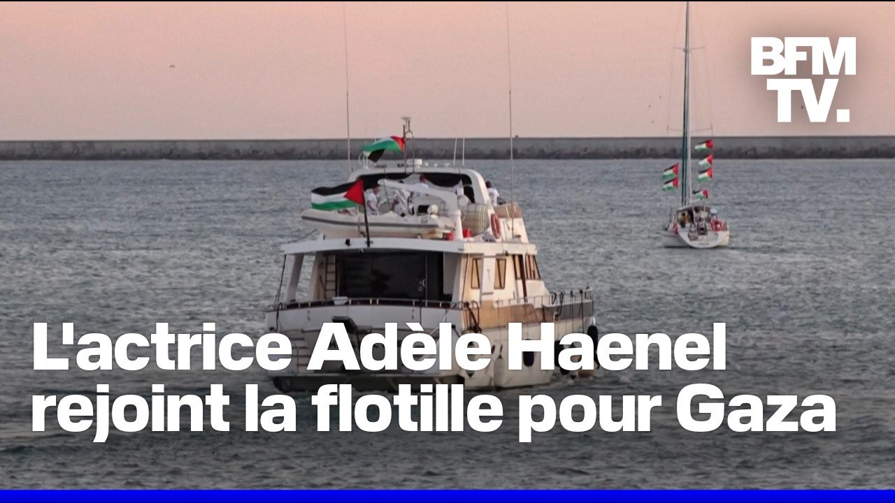 "Briser le blocus illégal": l'actrice Adèle Haenel va rejoindre la flottille humanitaire en route pour Gaza