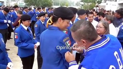 Se llevó a cabo la ceremonia de ascensos y reconocimientos del Bachilerato Bivalente Militarizado en #Irapuato