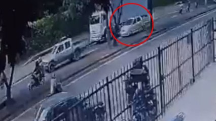 VIDEO | Revelan momento exacto en el que ocurrió el atentado con explosivos en Cali