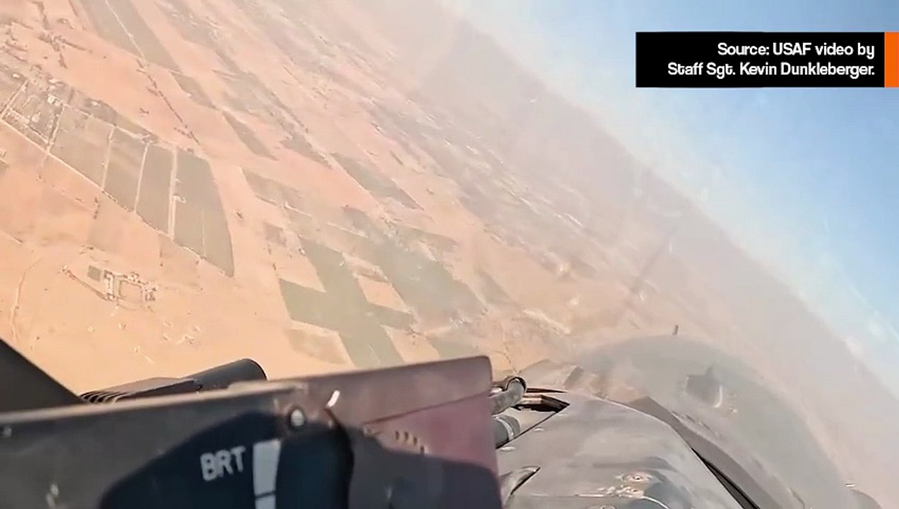 Harvinaista F-16 Fighting Falcon -ohjaamokuvaa sotaharjoituksesta Egyptissä