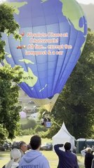 Hot Air Balloon Gets Stuck in Lamppost