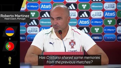 Martinez has not asked Ronaldo for advice ahead of Armenia match