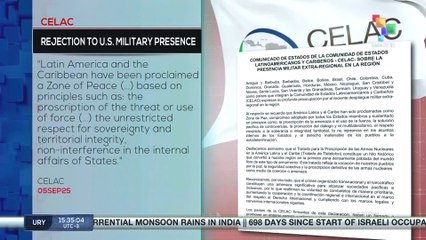 CELAC rejects the presence of U.S. military forces in the region