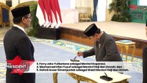 Presiden Prabowo Ganti dan Lantik Sejumlah Menteri Kabinet Merah Putih
