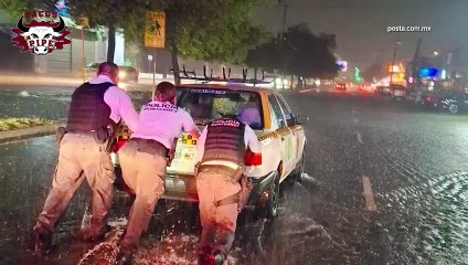 Ernesto Chavana analiza impacto de lluvias en Monterrey
