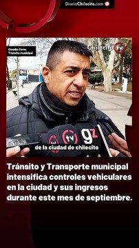 Tránsito y Transporte municipal intensifica controles vehiculares en la ciudad y sus ingresos durante este mes de septiembre.