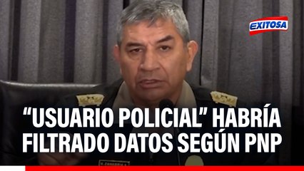 Víctor Zanabria señala que datos de la PNP habrían sido filtrados por "usuario policial"