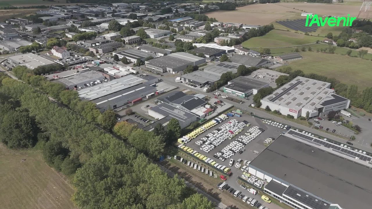 Le Brabant wallon vu du ciel : Le zoning Nord de Wavre