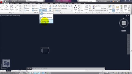 Autocad - Matriz polar, circular. Clonar varias veces. Tutorial en español HD
