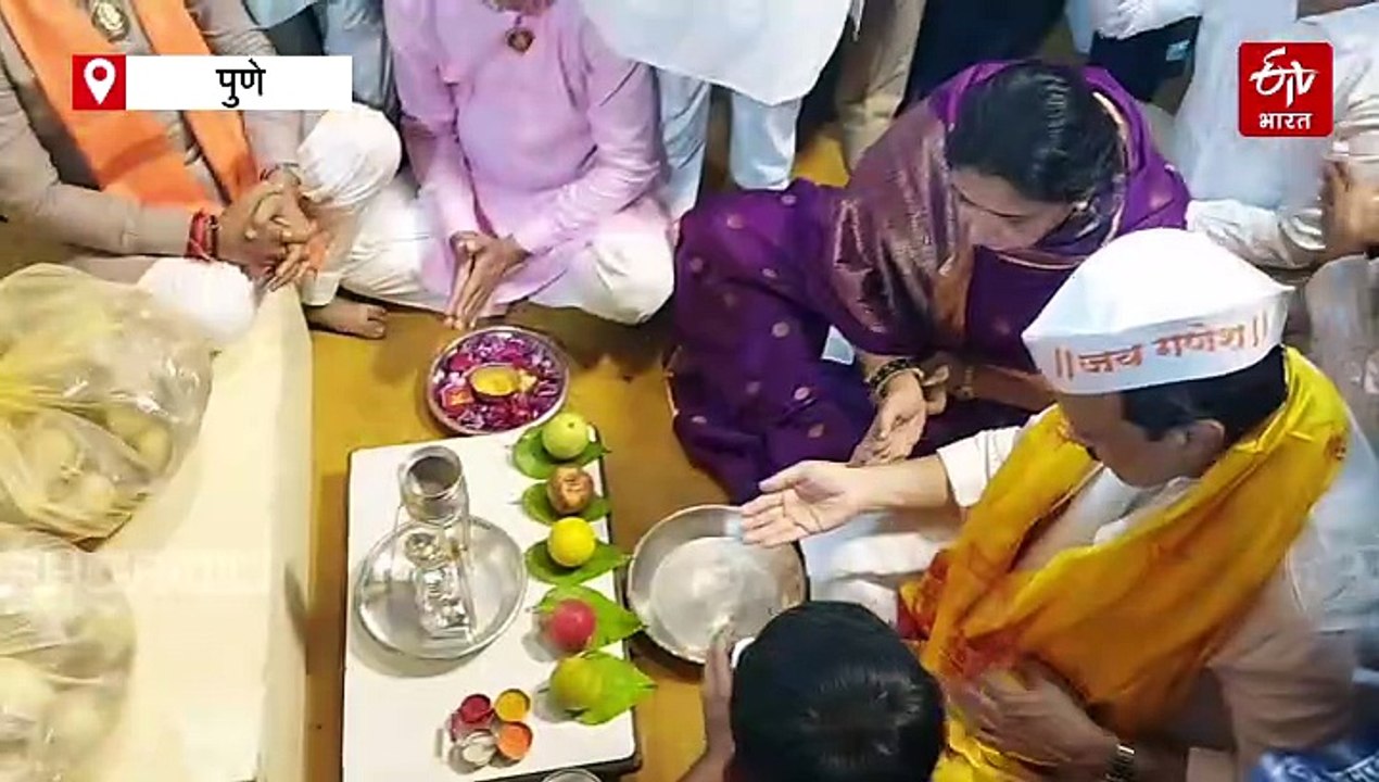 उपमुख्यमंत्री अजित पवार यांनी घेतल श्रीमंत दगडूशेठ हलवाई गणपती बाप्पाच दर्शन....केली ही प्रार्थना..पहा