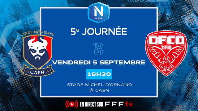 J5 I SM Caen - Dijon FCO (0-0) I National FFF 2025-2026