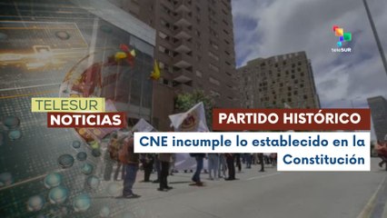 Partido político "Pacto Histórico" denuncia la negligencia avalada por el CNE