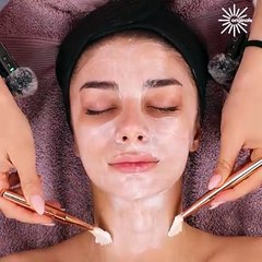 ASMR satisfying facial treatment! 💆