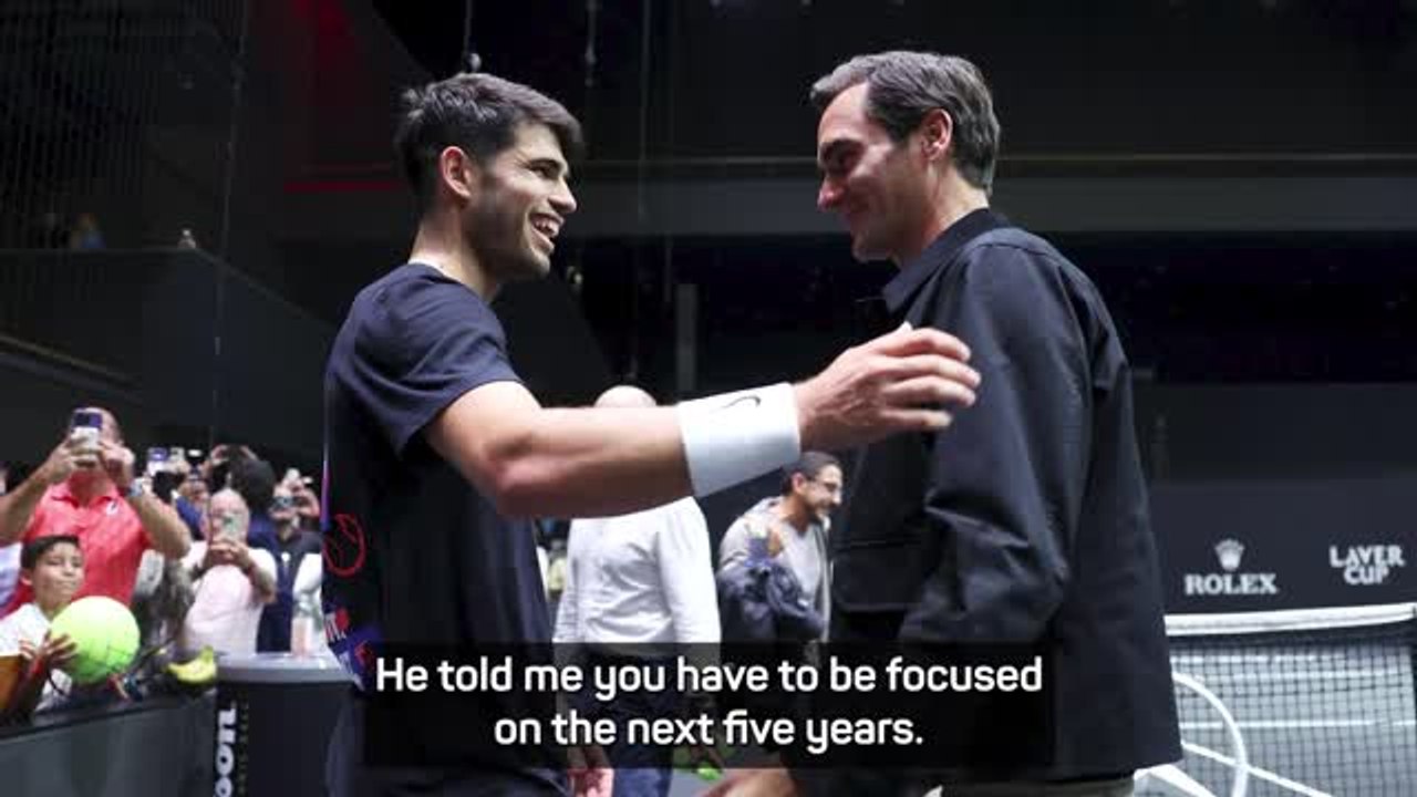 Alcaraz reveals the advice he was given by Roger Federer