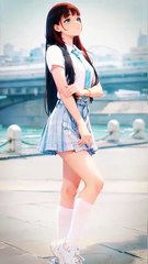 Ai Generated Asian girl Dance