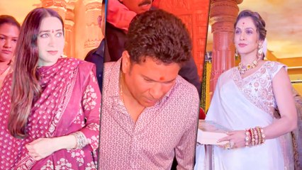 Ganpati Darshan: Sachin Tendulkar, Karisma Kapoor & Isha Kapoor Seek Blessings | Ashish Shelar