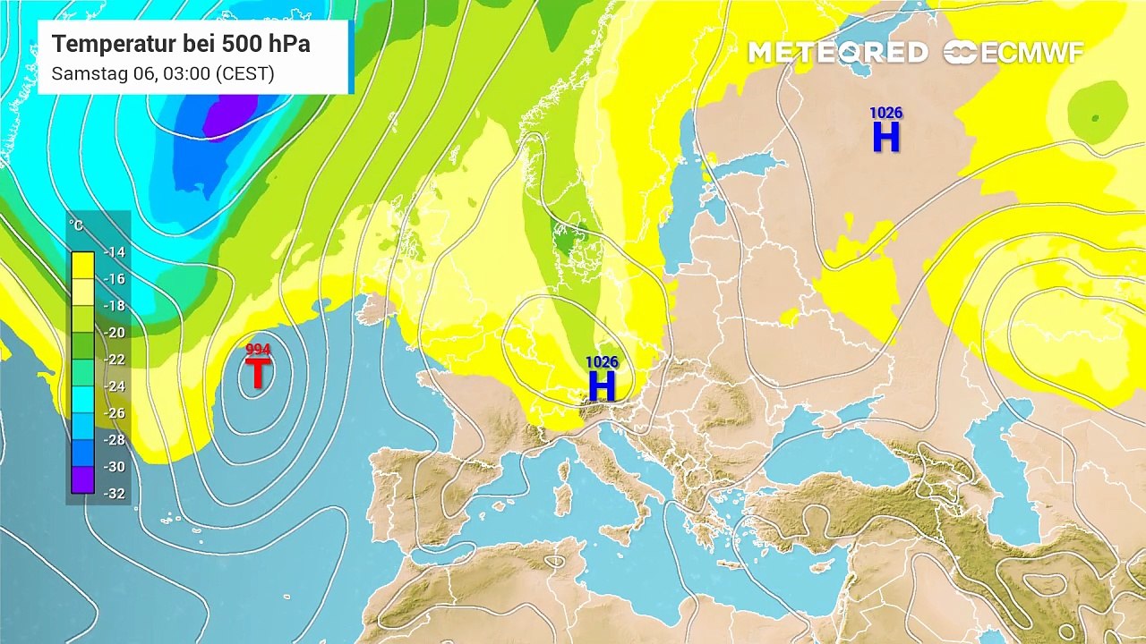 Nach Hoch Nina folgt Tief Walter – das Sturmtief macht sich schon am Montag in Deutschland bemerkbar.