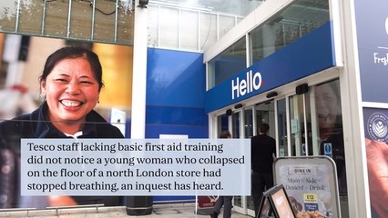 Tesco staff lacking first aid training did not notice collapsed shopper had stopped breathing, inquest hears