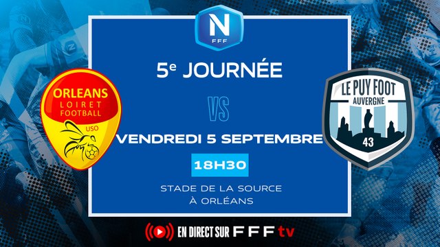J5 | US Orléans LF - Le Puy Foot 43 (1-1) | National FFF 2025-2026