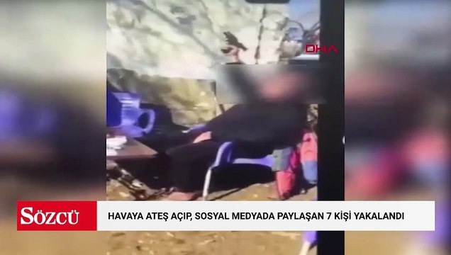 Gaziantep’te havaya ateş açıp, sosyal medyada paylaşan 7 kişi yakalandı