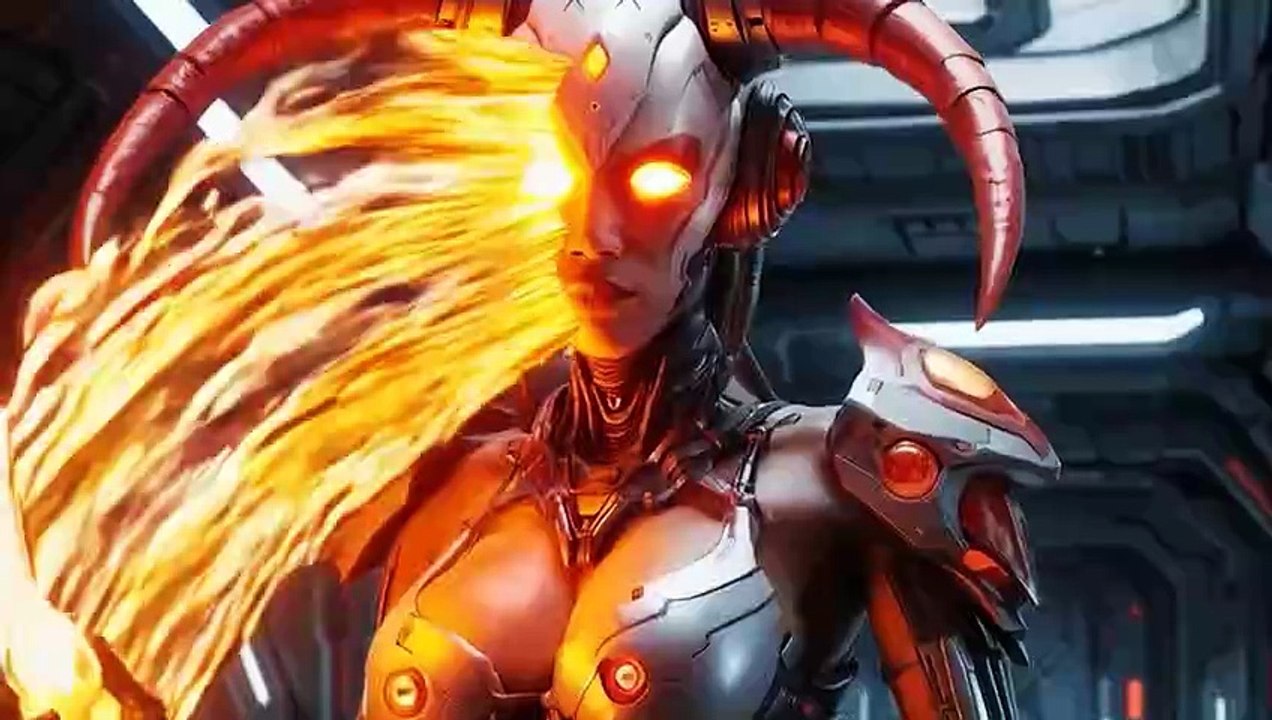 🔘 STATION WOMAN - 02 Fire in the station \ Sci-fi videos of the future generated by #ias