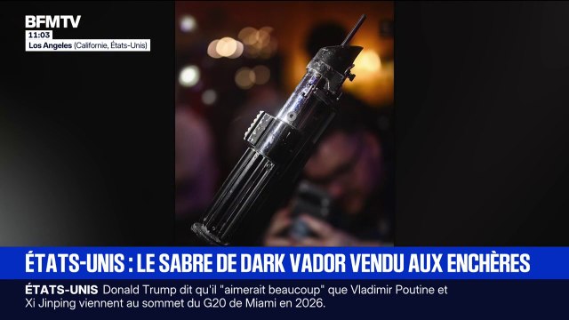 Le sabre de Dark Vador vendu aux enchères à Los Angeles pour 3,65 millions de dollars