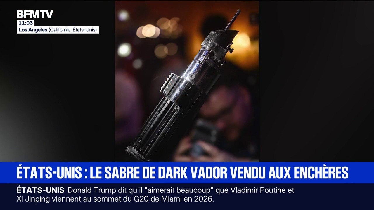 Le sabre de Dark Vador vendu aux enchères à Los Angeles pour 3,65 millions de dollars