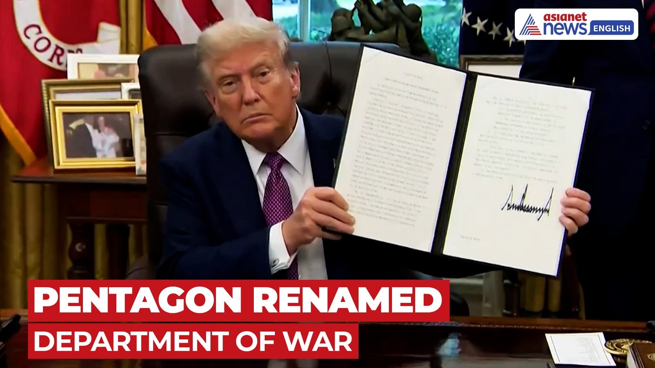 Pentagon Renamed Department of War as Trump Signs Executive Order