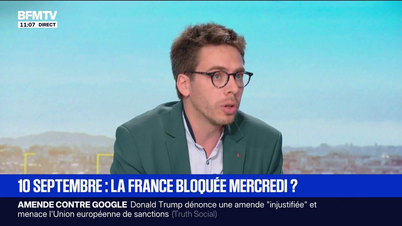 10-Septembre: "Le cœur du problème, c'est monsieur Macron qui nomme qui il veut, ses amis, ses proches", affirme Hadrien Clouet (LFI)