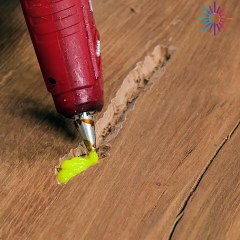 Leveling the floor with just glue