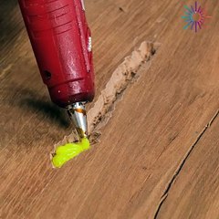 Leveling the floor with just glue