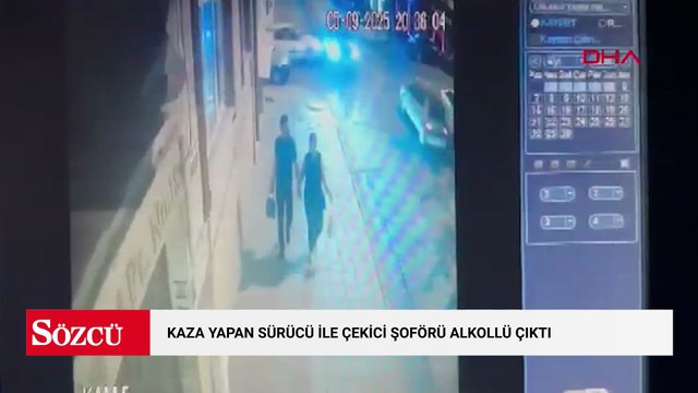 Kazaya neden olan sürücü ile araçları kaldırmaya gelen çekicinin şoförü alkollü çıktı