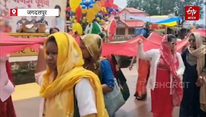 एनएचएम कर्मचारियों की हड़ताल का 19वां दिन, दंतेश्वरी मंदिर में चढ़ाई 108 मीटर लंबी चुनरी, मांग पूरी करने की प्रार्थना