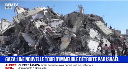 Israël annonce avoir détruit une nouvelle tour d'immeuble dans la ville de Gaza
