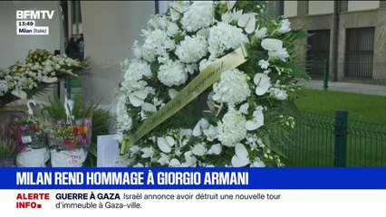 Milan: la chapelle ardente ouvre ses portes à des centaines de personnes venues rendre hommage à Giorgio Armani