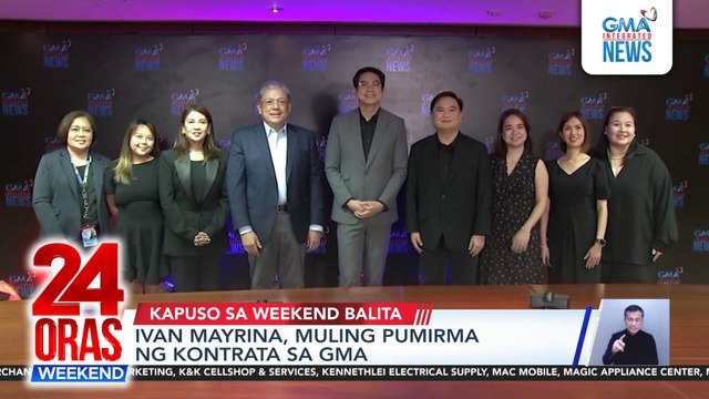Ivan Mayrina, muling pumirma ng kontrata sa GMA | 24 Oras Weekend