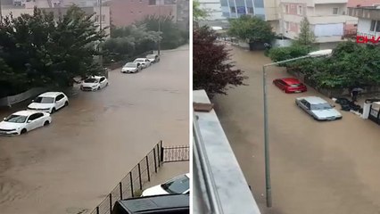 Bursa’da sağanak yağış, su baskınlarına yol açtı
