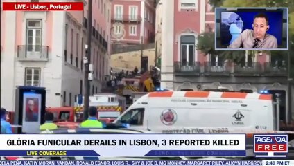 Glória Funicular Derails in Lisbon Part 1