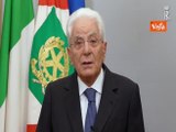 Mattarella: Il mondo ha bisogno dell'Europa per non soccombere ai regimi autocratici