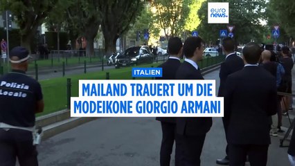 Letzter Abschied von Giorgio Armani: Hunderte trauern in Mailand