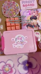 rating my fidget board asmr#asmr #diy#craft#fidget#fidgetboard#sanrio#genshinimpact#kawaii#fyp